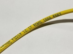 West Penn Wire 254245 24/4P Cat5E UTP Plenum Network Cable CMP Yellow /100ft