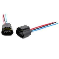 H13 9008 Wiring Harness Female Plug Headlight Pigtails Socket Connectors LINCOLN