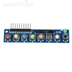 8 Independent Key Button Module With LED Indicator Keyboard Module For Arduino