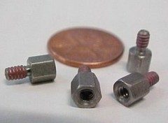 Lot 100 Stainless Steel Standoffs #4-40 x 3/16 Spacers Jackscrews Circuit Board