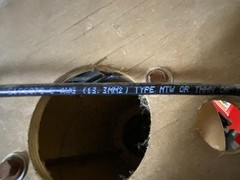 Over 50 feet 6 Gauge AWG THHN Black Stranded Copper Wire 50′ Length Remnant