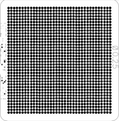 A1989 A1990 T2 CPU BGA1369 Reballing Laser Stencil Template 0.25mm