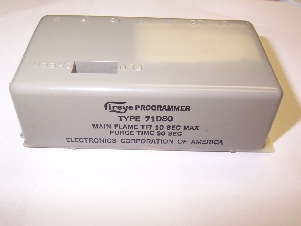 FIREYE TYPE 71D80 PROGRAMMER MAINE FLAME TFI 10 SEC PURGE TIMER 30 SEC