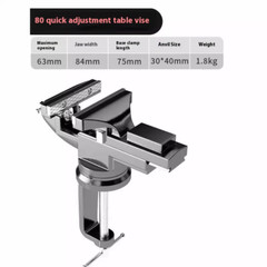 Bench Vise Small Vise Table Fixture Workbench Vise Mini Table Vise Multifunction