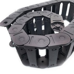 1M 1000mm Black Long Nylon Cable Drag Chain Wire Carrier 25 x 77mm