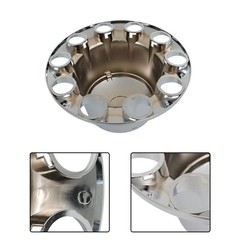 Chrome Rear Wheel Axle Hub Cover Kit Semi ABS 33mm Nut Covers Plastic Set of 4