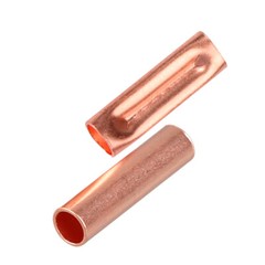 Copper Tube Butt Splice Wiring Joint Connecting Pipe Copper Tube Crimp Terminal