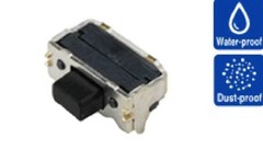 IP67 Black Button Tactile Switch, Single Pole Single Throw (SPST) 50 mA 0.95mm