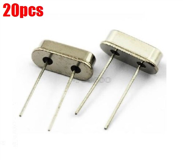 20Pcs 8.000MHZ 8Mhz Crystal Oscillator HC-49S Low Profile nx