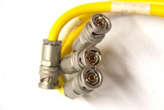 MilesTek TRC-50-2 TRB Plug 3-Slot Male to Male 50 Ohm Triaxial Cable LOT (9652)R