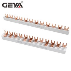 GEYA PIN TYPE Fork Type Copper Busbar for Distribution Box Circuit breaker MCB