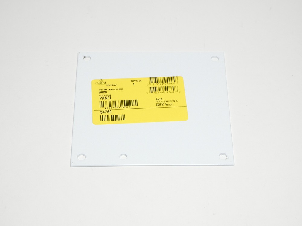 nVent Hoffman A6P6 54760 4.88″ x 4.88″ Electrical Junction Box Panel for 6″ x…