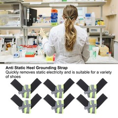12pcs ESD Anti Static Foot Heel Straps Anti Static Wrist Band Adjustable
