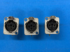 3pcs Neutrik NC3FD Series XLR Audio Connector Panel/Vertical PCB mount Female