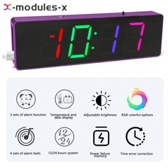 4Digit DIY Electronic Clock Kit LED Digital Clock Time Temperature Date Display