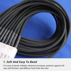 PET Expandable Braided Tube Harness Sheath Cable Wire Sleeving Dense 10mm Width