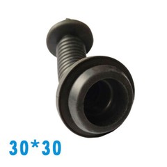 1X 30mm*30mm Car Harness Wiring Door Tube Rubber Sleeve Dust-proof Tube US