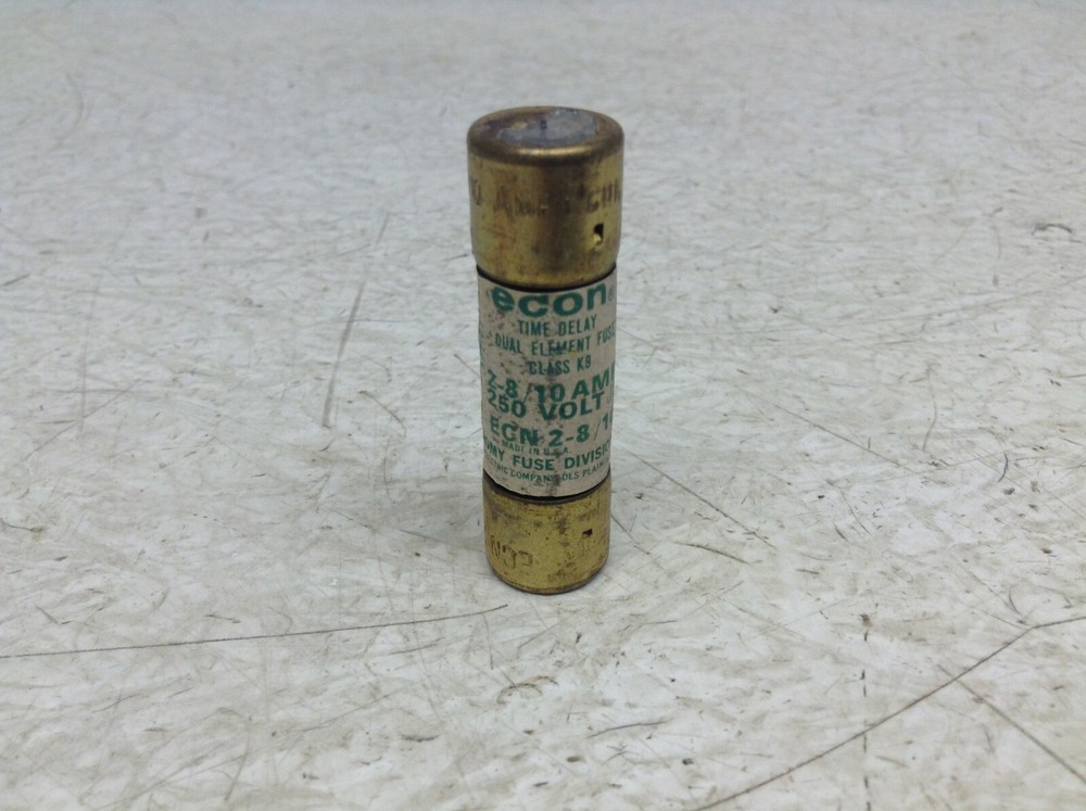 Brush ECN2-8/10 2-8/10 Amp Fuse ECN 2-8/10 Reliance Econ (TSC)