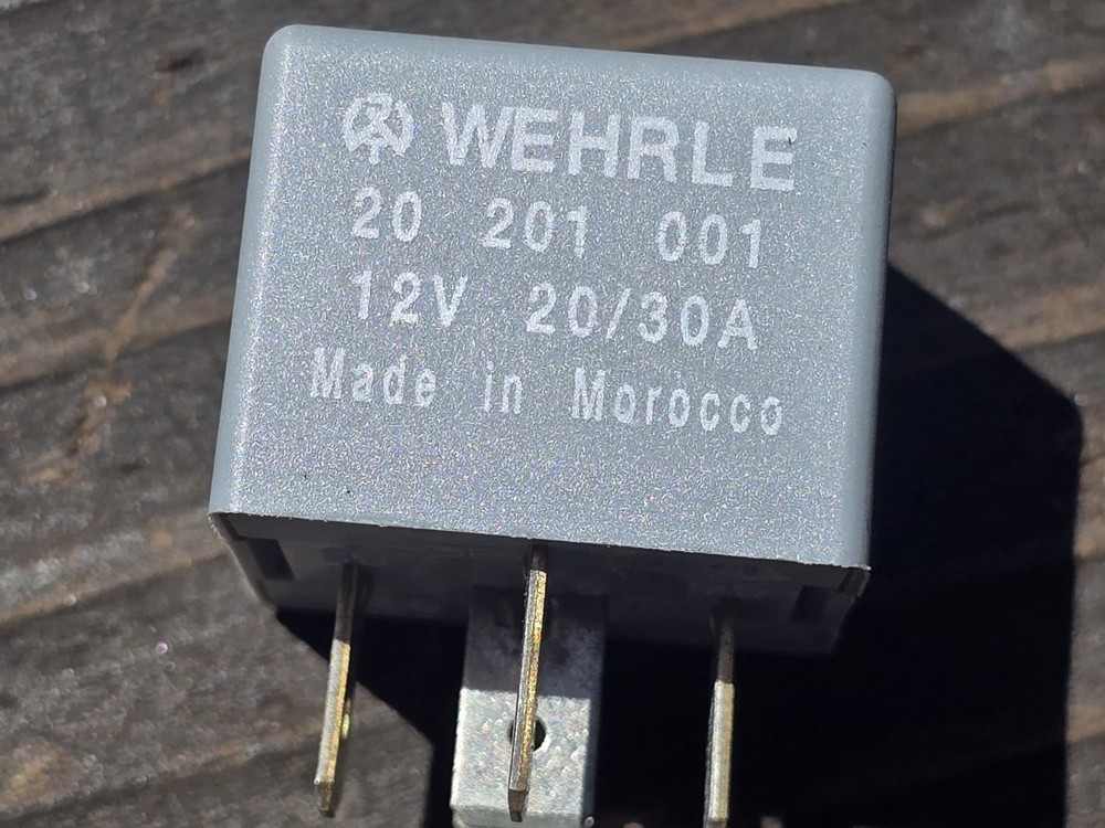 Wehrle 20 201 001 Mini Relay 12V 20/30A