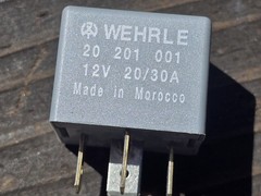 Wehrle 20 201 001 Mini Relay 12V 20/30A