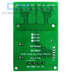 RS485 0-5A 0-30V Current Voltage Collector Voltage Signal Acquisition Module