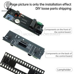 DIY Digital Clock Kit Voice Control Music Spectrum Display LED Electronic Kit