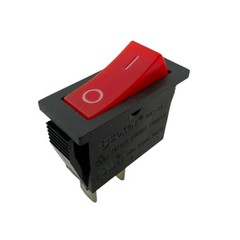 SOKEN RK1-15 Red Rocker Switch 2 Positions 2-Pins 16A 250VAC