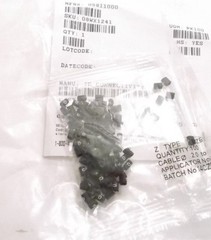 TE CONNECTIVITY Wire Marker, Z Type, Push On Pre Printed, 0, White, Black, 3.2mm