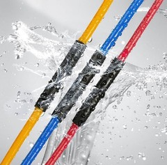 4 FT. 4′ Feet BLACK 3/4″ 19mm Polyolefin 2:1 Heat Shrink Tubing Tube Cable US UL