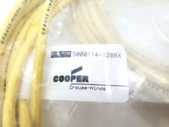Lot of 9 Crouse Hinds 5000114-128BX Cord Sets 300 Volt 3 Amp 22 AWG 2/C PVC