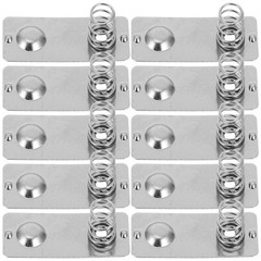 10 Pcs Battery Spring Negative to Positive Contact Plate Nickle Plated