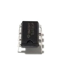 2PCS TL072CP + Sockets Low Noise JFET Dual Op-Amp DIP-8 IC