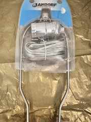 Jandorf 10” Brushed Pewter Harp 60139 NEW Push Through Socket