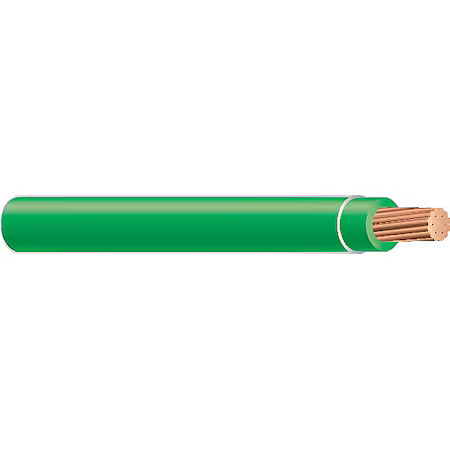 Southwire 22968258 Thhn Building Wire, Copper, 12 Awg, 1C, Green, Stranded