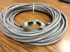Alpha Wire 6010C, 22AWG 3PR Shield Cable 35 FT w/7-Pin Male/Female AMP Connector