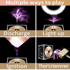 Bluetooth Compatible Music Tesla Coil AC110-240V 120W Tesla Coil 10CM Touchable