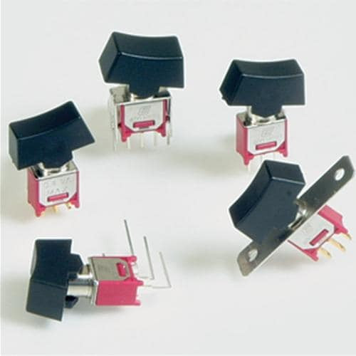 3Pcs 400MSP1R6BLKM6QE Rocker Switches 3A 120VAC or 28VDC On-None-OnSPDT