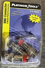 Platinum Tools 18042 SealSmart Compression BNC-Type Connectors For RG59 Cable