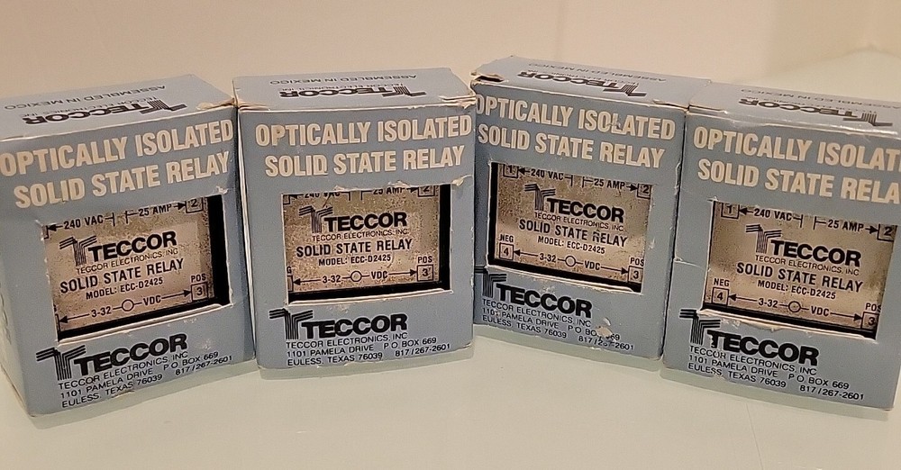 N.O.S. Teccor Optically Isolated Solid State Relay, ECC-D2425 ( 4-PK BUNDLE)