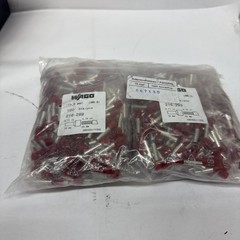 Wago 067330 Red Wire End Ferrules 10,0 mm – 8awg Bag of 1000