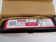 ADVANCE BALLAST V2E75-S-TP MARK III ENERGY SAVER V2E75ST ballast New In Box c11