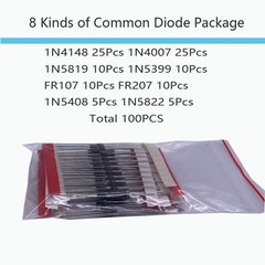 Electronic Component Kit 1390 Pcs LED Diodes Resistors Capacitors Transistors