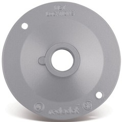 Red Dot S-1-RD, 4-1/8″ Diameter, 1/2″ Hole, Aluminum, Lampholder Cover, 1 pc