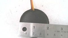 ELECTRONIC COMPONENT, 3 WIRE-YELLOW/ORANGE/BROWN, APPROX 2-3/16″ OD, 1/2″ H
