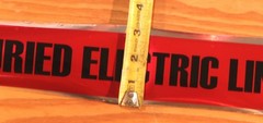 100′ of Detectable Direct Burial Marking Tape Warning Ribbon For Electric Wires