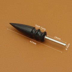 2PCS Pointed Tip Leather Burnisher Electric Polished Head Edge Slicker Tools NEW