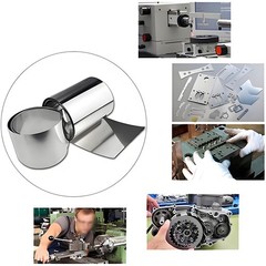 1M 304 Stainless Steel Band Sheet Foil Thin Steel Plate Strip 0.015mm-1mm Thick