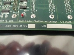Crossing Automation Asyst 3200-4420-01, I/O Board, 3000-4420-01, 395624