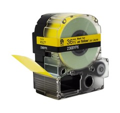 Epson LABELWORKS 236BYPX PET (Polyester) Tape Cartridge – Black on Yellow Lab…