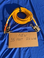 *****Heavy Duty Lineman Single Grounding Ground Set (2) Clamps, 35 Ft 2/0 Wire